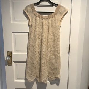Tan knit dress